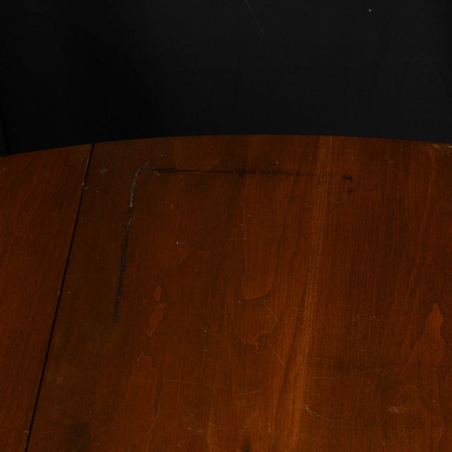 1970s Pair Hitchcock Solid Cherry Drop Leaf Side Tables Queen Anne Style End Tables For Sale - Image 10 of 15