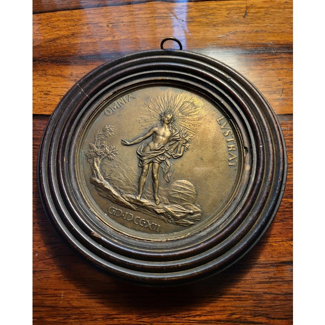 Grand Tour Ebonized Framed Bronze Relief Plaque of Count Lorenzo Magalotti, 19th Century For Sale - Image 15 of 16