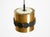 Original 1960s Space Age Pendant Lamp by Doria, Made of Copper-Anodized Aluminum and Black and White Lacquered Metal from Doria Leuchten For Sale - Image 4 of 18