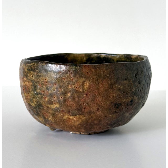 Japanese Chawan Tea Bowl by Tannyu 10th Raku Edo Period For Sale - Image 11 of 15