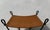 French Mid-Century French Woven and Iron Low Stool in the Style of Audoux Minet For Sale - Image 3 of 3