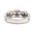 Modern 0.45ctw Diamond Curved Band Ring, 14k White Gold, Ring Size 6.75 For Sale - Image 3 of 6