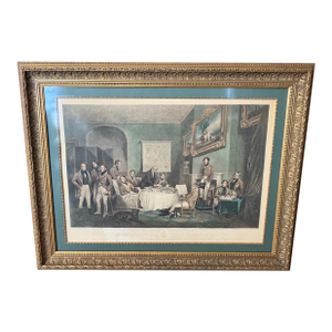 Large 19th Century Engraving, Framed