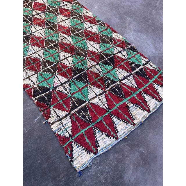 Moroccan Handwoven Vintage Rug - 5'2" X 10'2" Ft For Sale - Image 11 of 11