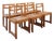 Elm and Rush Dining Chairs from Maison Regain, France, 1980s, Set of 6 For Sale