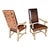 Baroque Late 20th Century Pair of Leather High Back Baroque Throne Chairs For Sale - Image 3 of 9