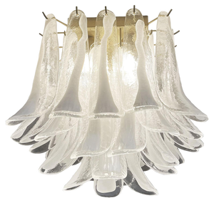 Murano Glass Petal Chandelier, 1990s