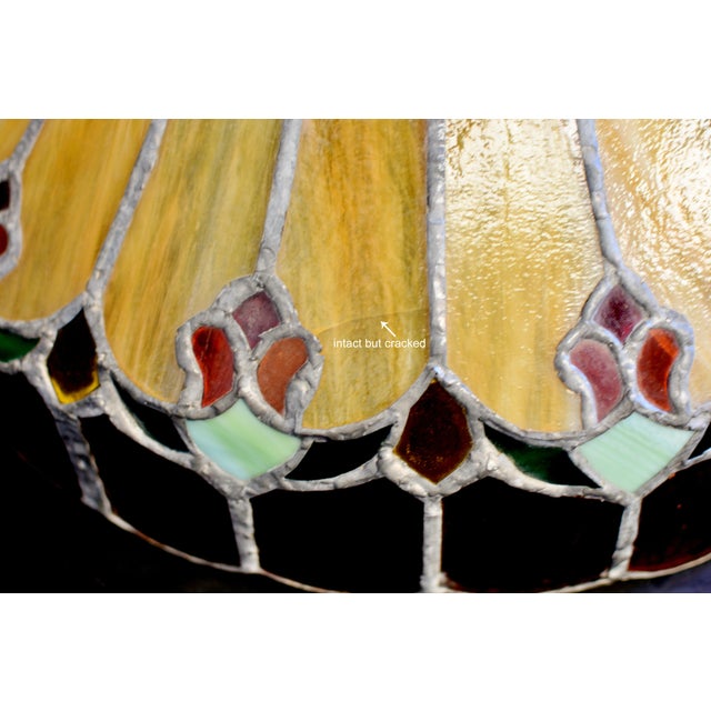 Antique Tiffany Style Light Lamp Shade For Sale - Image 17 of 18