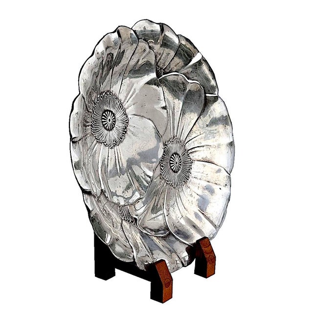 Mid 20th Century Wallace Silver-Plate Poppy Platter Model 715 For Sale In Miami - Image 6 of 16