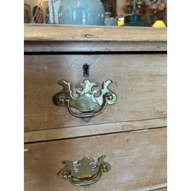 Wood Antique English Pine Chest of Drawers. For Sale - Image 7 of 9