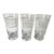 Vintage Pfaltzgraff Sierra Glassware 16oz Iced Tea/Water Tumbler White Embossed Leaf Set of 3 For Sale