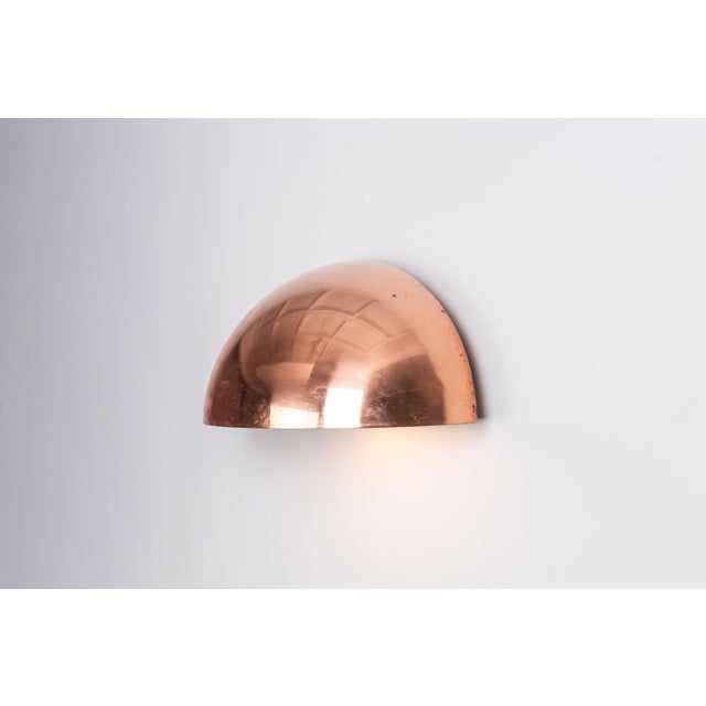 Red Type 6650 Wall Lamp in Copper by Horn Belysning, 1980s For Sale - Image 8 of 11