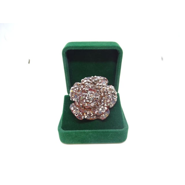 Rosa Brooch with Crystals from Giorgio Armani, Italy, 1990s For Sale - Image 6 of 18