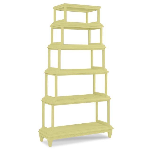 Contemporary Jules Etagere in Pale Avocado For Sale - Image 3 of 3