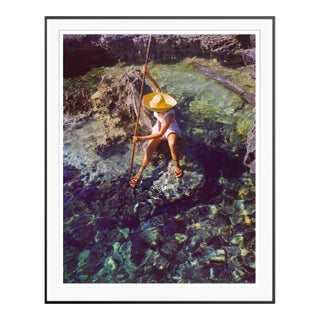 Toni Frissell 'Sabina Spear Fishing' Archival Pigment Print Framed in Black For Sale