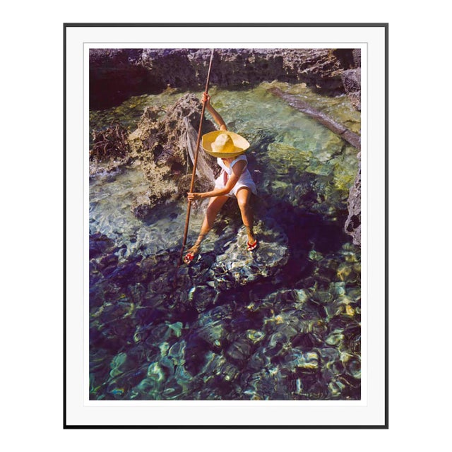Toni Frissell 'Sabina Spear Fishing' Archival Pigment Print Framed in Black For Sale