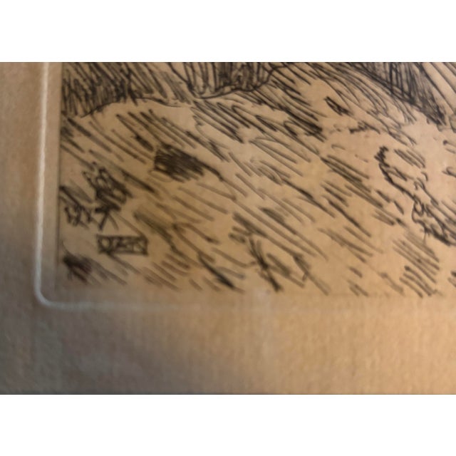 Anders Zorn “Sappo” 1917 Signed Original Etching, Nude With Dog For Sale - Image 4 of 10