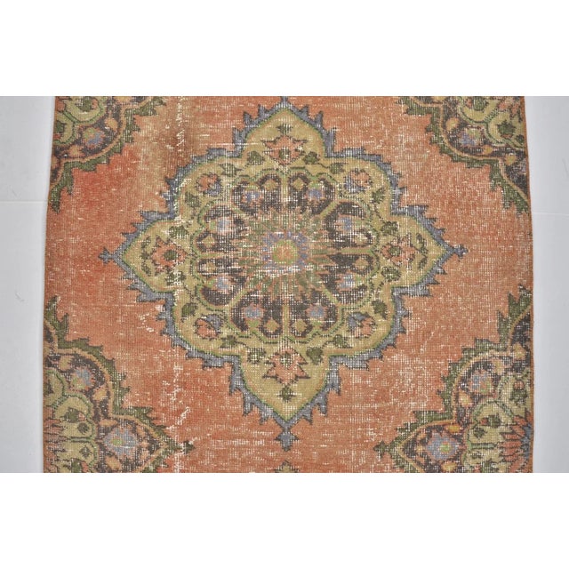 1960s Oushak Anatolian Wool Hallway Runner For Sale - Image 4 of 10