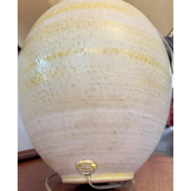 Lee Rosen Design Technics Mid Century Modern Ceramic Table Lamp, Signed For Sale - Image 10 of 11