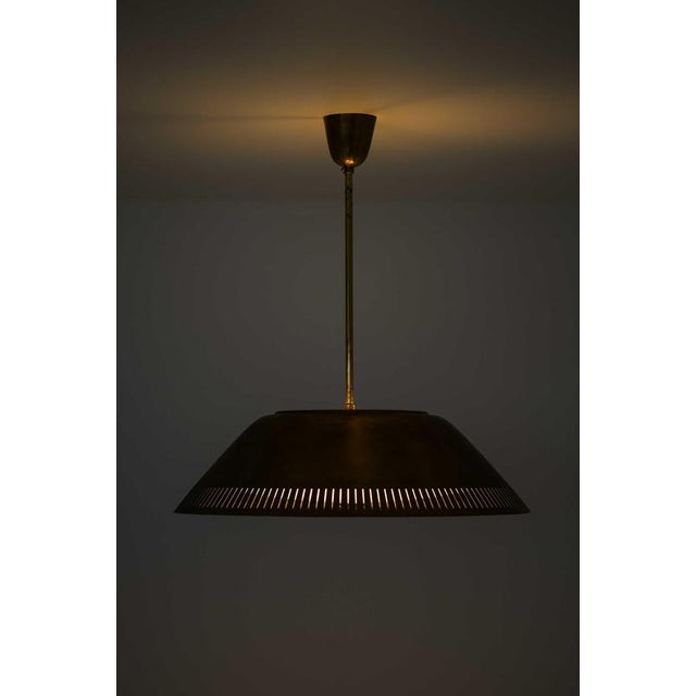 Model 61 Pendant Lamp in Brass, Glass and Plastic by Lisa Johansson-Pape, 1950s For Sale - Image 9 of 13