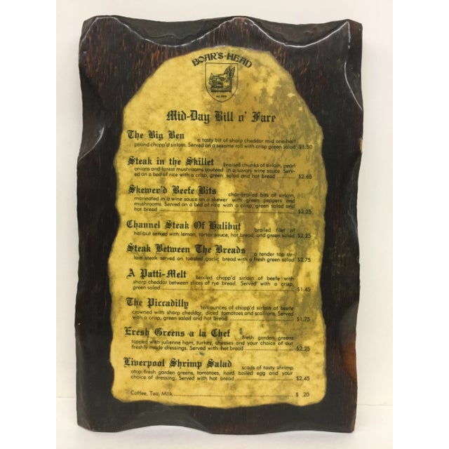 Vintage Menu Waterloo Iowa 1972 Man Cave For Sale - Image 11 of 11