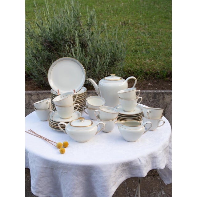 German Porcelain Coffee Service for 12 from Frisia, 1950s, Set of 39 For Sale - Image 16 of 16