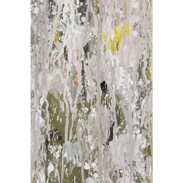 Paint "Rainy Day" Large Abstract Acrylic Painting by Simon Findlay For Sale - Image 7 of 12