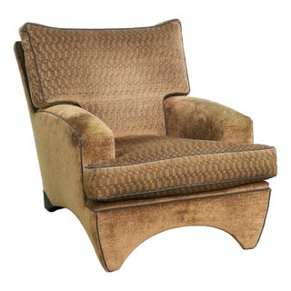 Art Deco Lounge Chair in Fabric by Bart Van Bekhoven For Sale