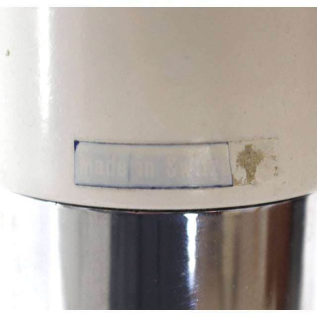 Hans Eichenberger Adjustable Heigh Chrome Floor Lamp, Switzerland For Sale - Image 4 of 8