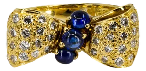 Late 20th Century Keith Davis Sapphire Ring, Size 6.25