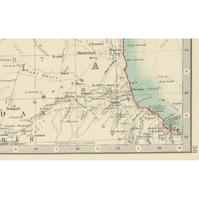 1900 - 1909 Map of Egypt and Lower Nubia, 1903 For Sale - Image 5 of 10