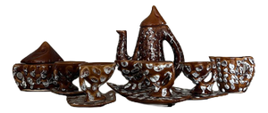 Coffee Set, Vallauris, France, Set of 8
