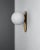 Gold adrion wall sconce sm by schwung dimensions: w 15 x d 16.1 x h 23 cm materials: brass, frosted glass. All our lamps...