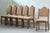 Vintage Baroque Slim Oak Dining Chairs with Upholstered Backs, 1960s, Set of 4 For Sale - Image 4 of 18