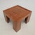Small Square Walnut Coffee Table, 1970s, in Very Good conditions. Designed 1970 to 1979