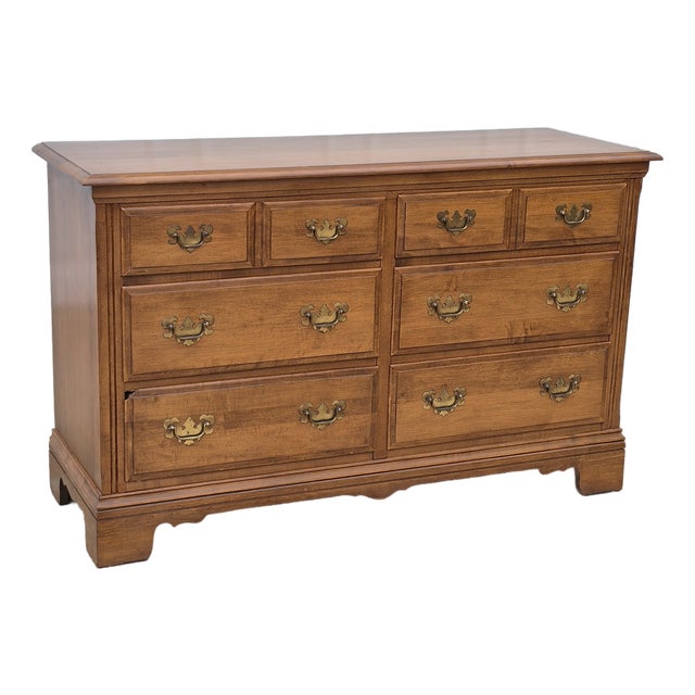 Mid-20th Century Signed Heywood Wakefield Maple 6-Drawer Dresser For Sale