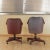 Set of Armchairs in Burgundy Leatherette Burgundy from Umberto Mascagni, 1950s For Sale - Image 6 of 9