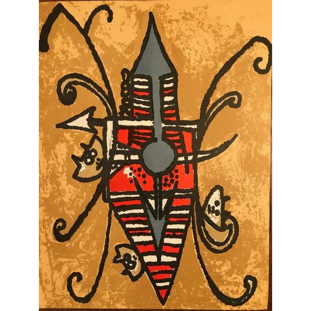 Artist: Wifredo Lam Title: L’ oiseau du possible Medium: Original Lithograph Marks: Not signed, not numbered Printed: 1979...