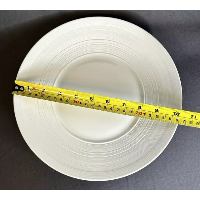 1980s Jl Coquet Limoges France Forme Hemisphere Textured Plates- Set of 4 For Sale - Image 11 of 11