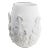 Greco Short Vase, White Leaves For Sale