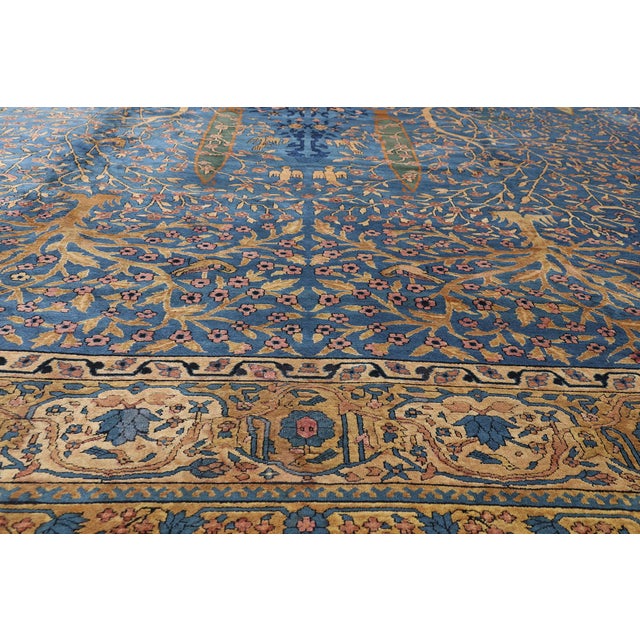 Late 19th Century Late 19th Century Indian Agra Rug, 11'06 X 23'01 For Sale - Image 5 of 10
