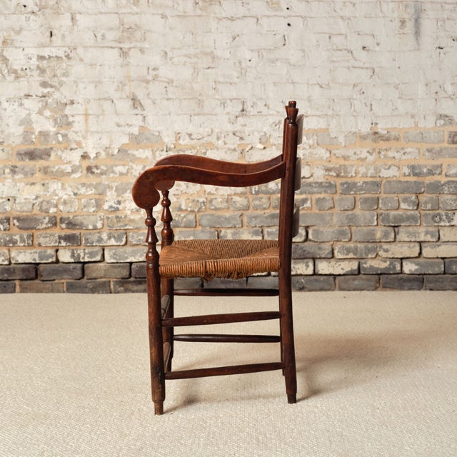 19th Century French Provincial Oak Chair For Sale - Image 4 of 9