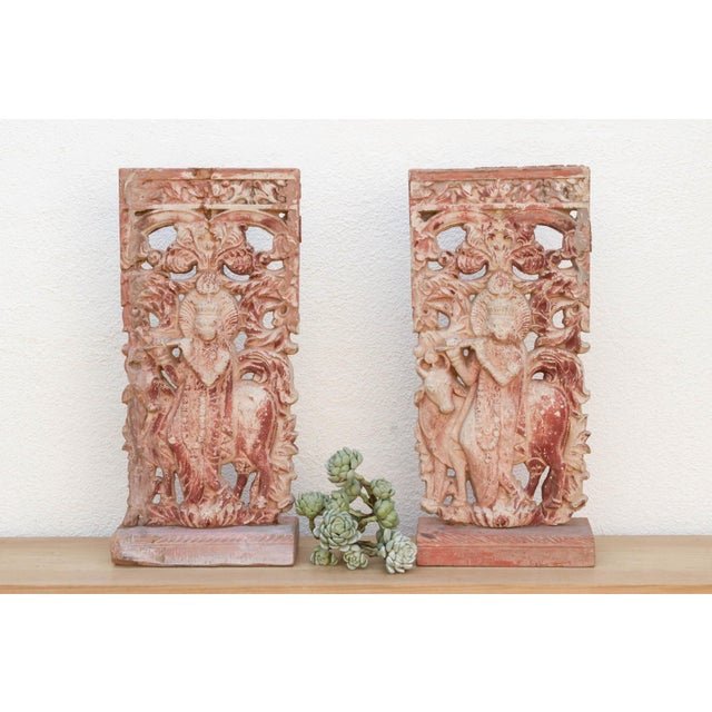 Set of 2, Vintage Krishna Statues For Sale - Image 9 of 9