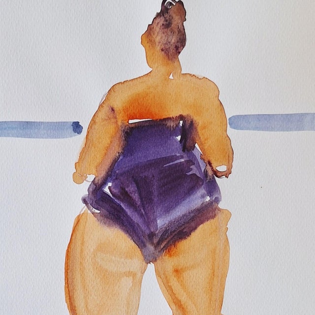 Agapi Wieruszewska, Beach (Crete), Watercolour on Paper, 2024 For Sale - Image 4 of 5