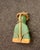 Asian 14k Yellow Gold Pendant With Hand Carved Jade Sitting Buddha With Chinese Hat. For Sale - Image 3 of 12