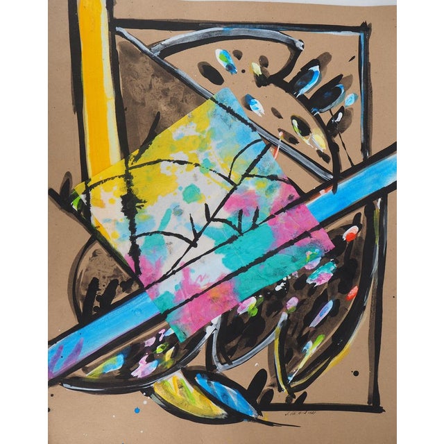 Jacques Poli, The Parakeets IV, Original Watercolor For Sale - Image 7 of 7