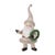 Kenneth Ludwig Chicago Rustic Santa Figurines with Tree and Wreath (Set of 3) For Sale - Image 4 of 4