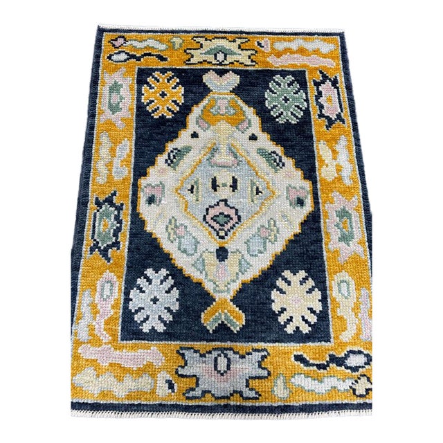 Turkish Oushak Rug 2'2" x 3' For Sale