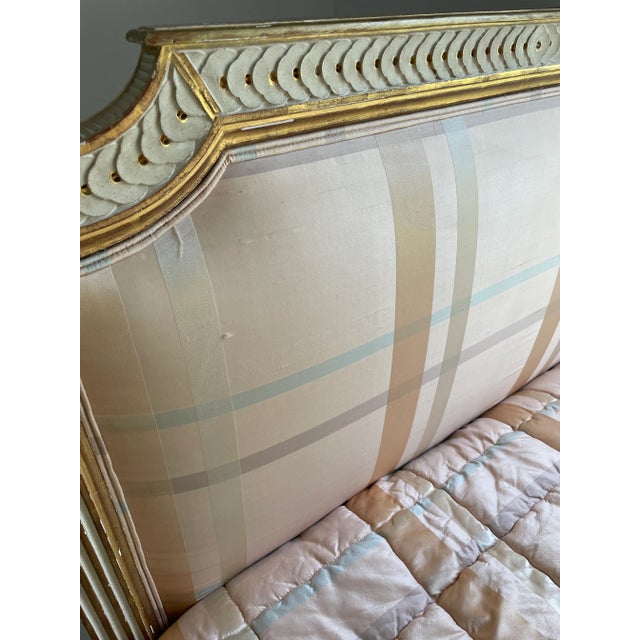 Four Poster Canopy Bed, the Ultimate French “Lit Polonaise” Louis XVI Creme-Peinte Day Bed Spectacular! Designers Dream! Showhouse Ready For Sale In Miami - Image 6 of 12