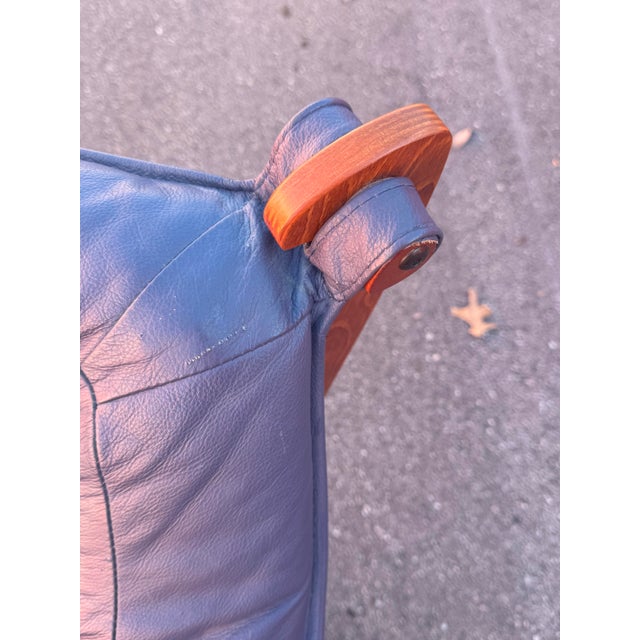 Blue 1970s Luna Sling Chair Designed by Norwegian Designer Odd Knutsen For Sale - Image 8 of 14